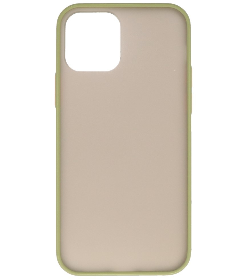 Color Combination Hard Case for iPhone 12 - 12 Pro Green