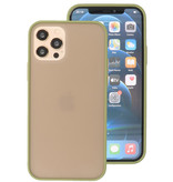 Color Combination Hard Case for iPhone 12 - 12 Pro Green