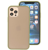Farvekombination hårdt etui til iPhone 12 - 12 Pro Green