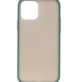 Kleurcombinatie Hard Case voor iPhone 12 - 12 Pro Donker Groen