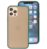 Color Combination Hard Case for iPhone 12 - 12 Pro Dark Green