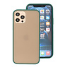 Estuche rígido con combinación de colores para iPhone 12 - Pro Verde oscuro