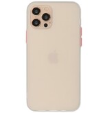Estuche rígido con combinación de colores para iPhone 12 - Pro Blanco