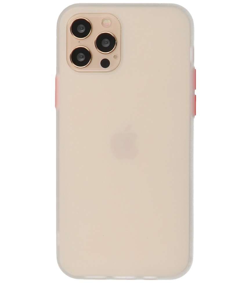 Color Combination Hard Case for iPhone 12 - Pro White