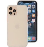 Coque Rigide Combinaison de Couleurs pour iPhone 12 - Blanc Pro