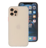 Kleurcombinatie Hard Case voor iPhone 12 - 12 Pro Wit