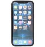 Custodia rigida con combinazione di colori per iPhone 12 Pro Max nera