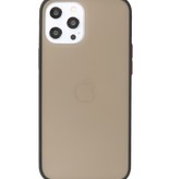 Farvekombination hårdt etui til iPhone 12 Pro Max sort