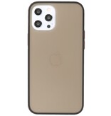 Custodia rigida con combinazione di colori per iPhone 12 Pro Max nera