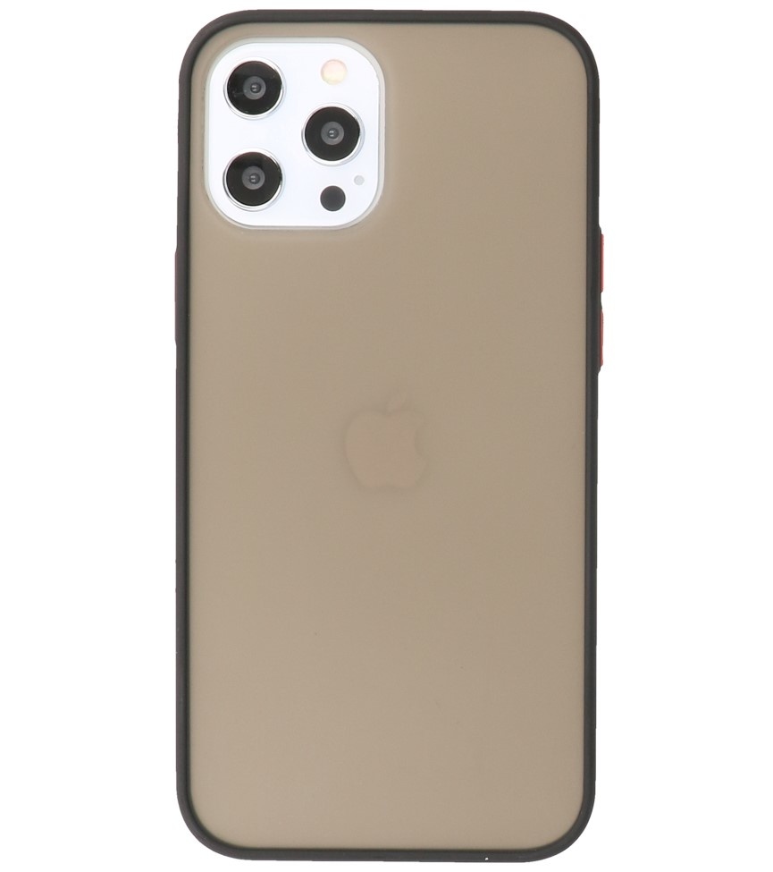 Kleurcombinatie Hard Case voor iPhone 12 Pro Max Zwart