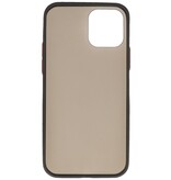 Custodia rigida con combinazione di colori per iPhone 12 Pro Max nera
