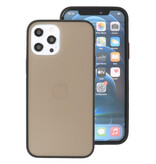 Custodia rigida con combinazione di colori per iPhone 12 Pro Max nera
