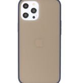 Coque Rigide Combinaison De Couleurs Pour iPhone 12 Pro Max Bleu