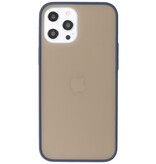Estuche rígido con combinación de colores para iPhone 12 Pro Max Azul