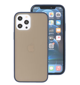 Coque Rigide Combinaison De Couleurs Pour iPhone 12 Pro Max Bleu