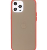 Coque Rigide Combinaison de Couleurs pour iPhone 12 Pro Max Rouge