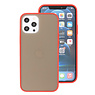 Coque Rigide Combinaison de Couleurs pour iPhone 12 Pro Max Rouge