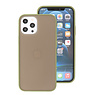 Custodia rigida con combinazione di colori per iPhone 12 Pro Max Verde