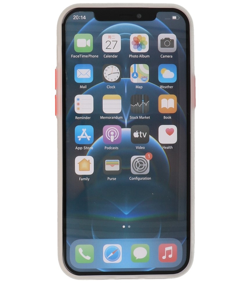 Kleurcombinatie Hard Case voor iPhone 12 Pro Max Wit