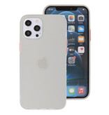 Kleurcombinatie Hard Case voor iPhone 12 Pro Max Wit