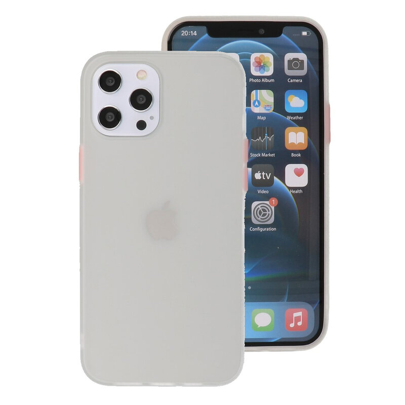 Kleurcombinatie Hard Case voor iPhone 12 Pro Max Wit