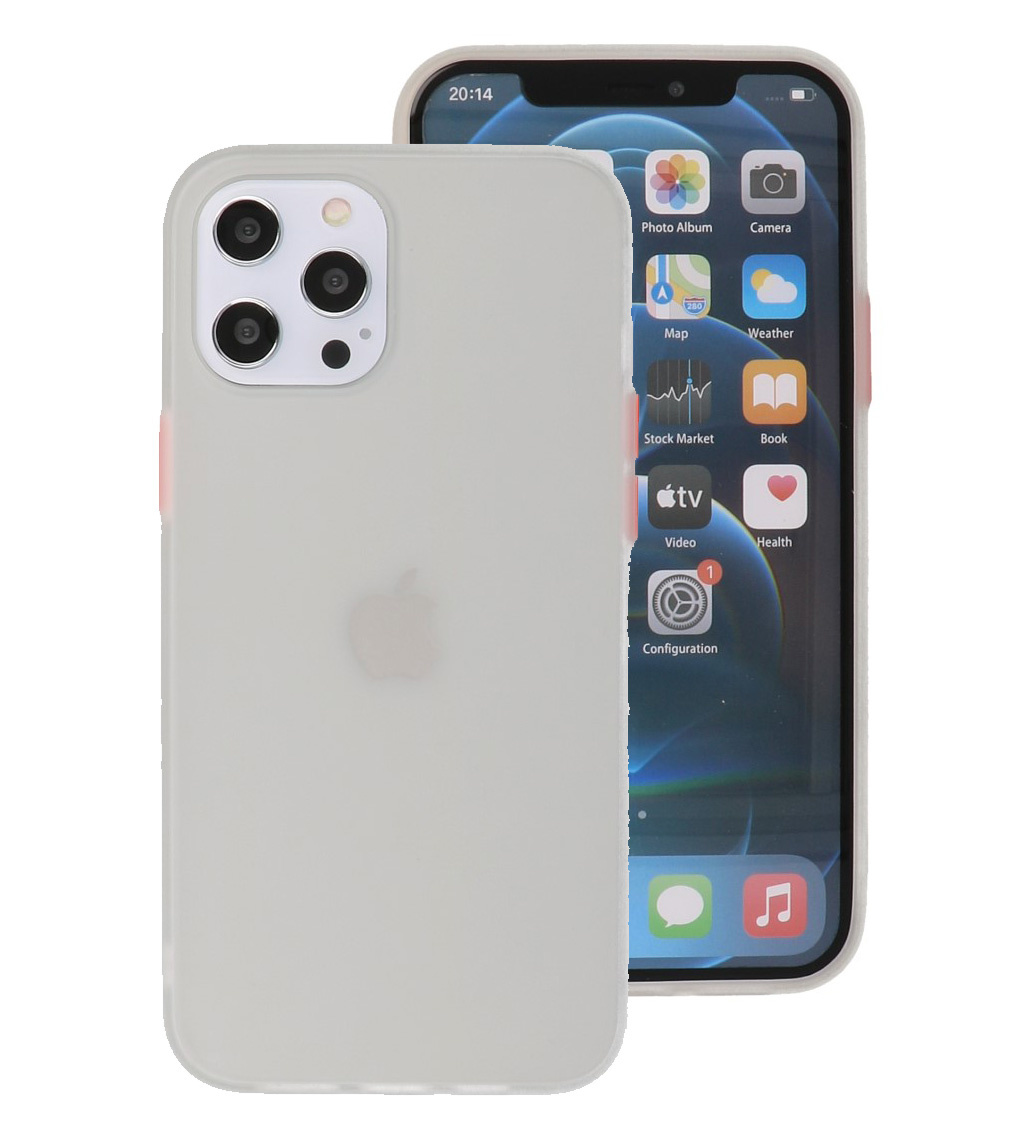 Kleurcombinatie Hard Case voor iPhone 12 Pro Max Wit