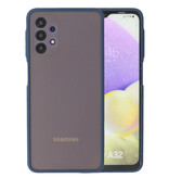 Custodia rigida con combinazione di colori per Samsung Galaxy A32 4G blu
