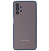 Custodia rigida con combinazione di colori per Samsung Galaxy A32 4G blu