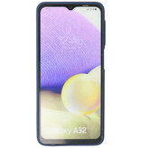 Custodia rigida con combinazione di colori per Samsung Galaxy A32 4G blu