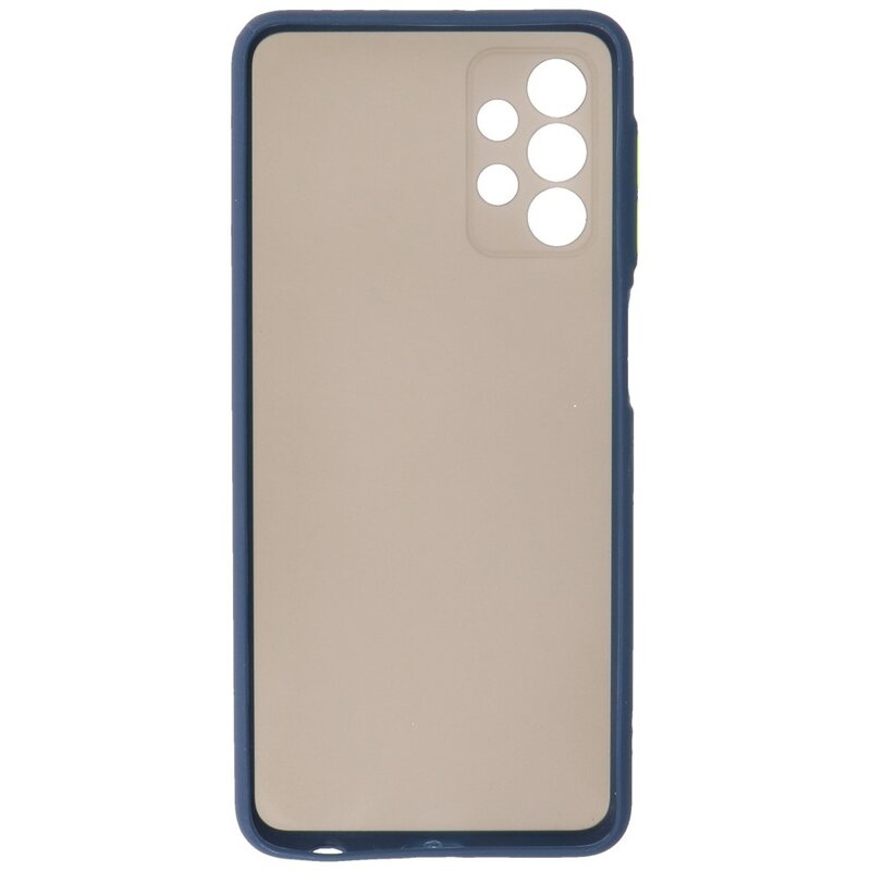 Custodia rigida con combinazione di colori per Samsung Galaxy A32 4G blu