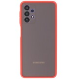 Custodia rigida con combinazione di colori per Samsung Galaxy A32 4G Rosso