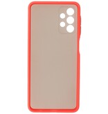 Custodia rigida con combinazione di colori per Samsung Galaxy A32 4G Rosso