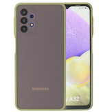 Color Combination Hard Case for Samsung Galaxy A32 4G Green