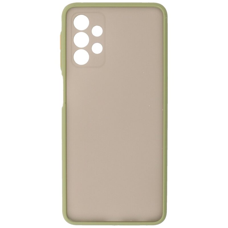 Custodia rigida con combinazione di colori per Samsung Galaxy A32 4G Verde
