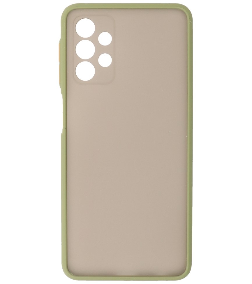 Coque Rigide Combinaison De Couleurs Pour Samsung Galaxy A32 4G Vert