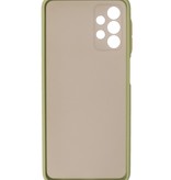 Custodia rigida con combinazione di colori per Samsung Galaxy A32 4G Verde