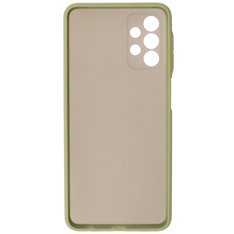 Custodia rigida con combinazione di colori per Samsung Galaxy A32 4G Verde