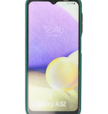 Farvekombination hårdt etui til Samsung Galaxy A32 4G mørkegrøn