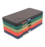 Custodia rigida con combinazione di colori per Samsung Galaxy A32 4G verde scuro