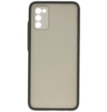 Estuche rígido con combinación de colores para Samsung Galaxy A02s Negro