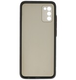 Custodia rigida con combinazione di colori per Samsung Galaxy A02s nera