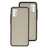 Custodia rigida con combinazione di colori per Samsung Galaxy A02s nera