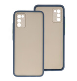 Custodia rigida con combinazione di colori per Samsung Galaxy A02s blu