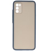 Custodia rigida con combinazione di colori per Samsung Galaxy A02s blu