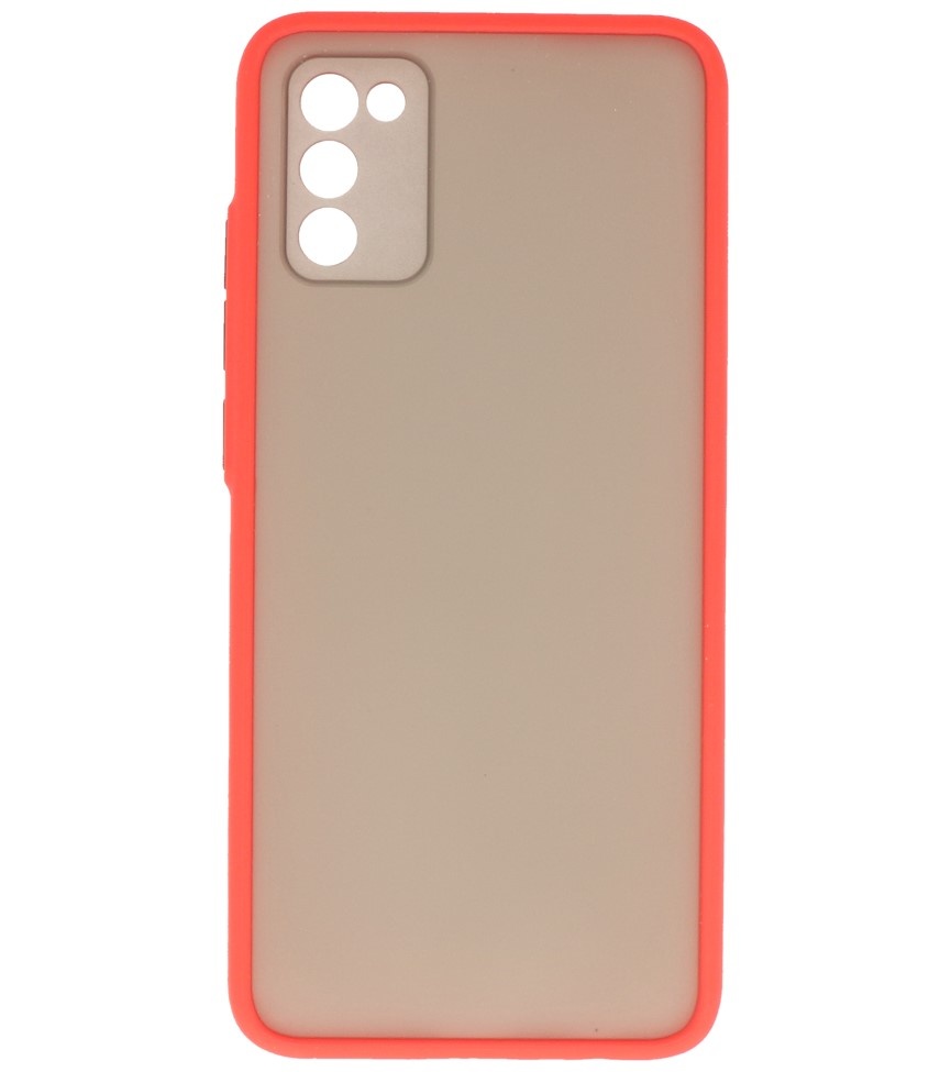 Farvekombination hårdt etui til Samsung Galaxy A02s Rød