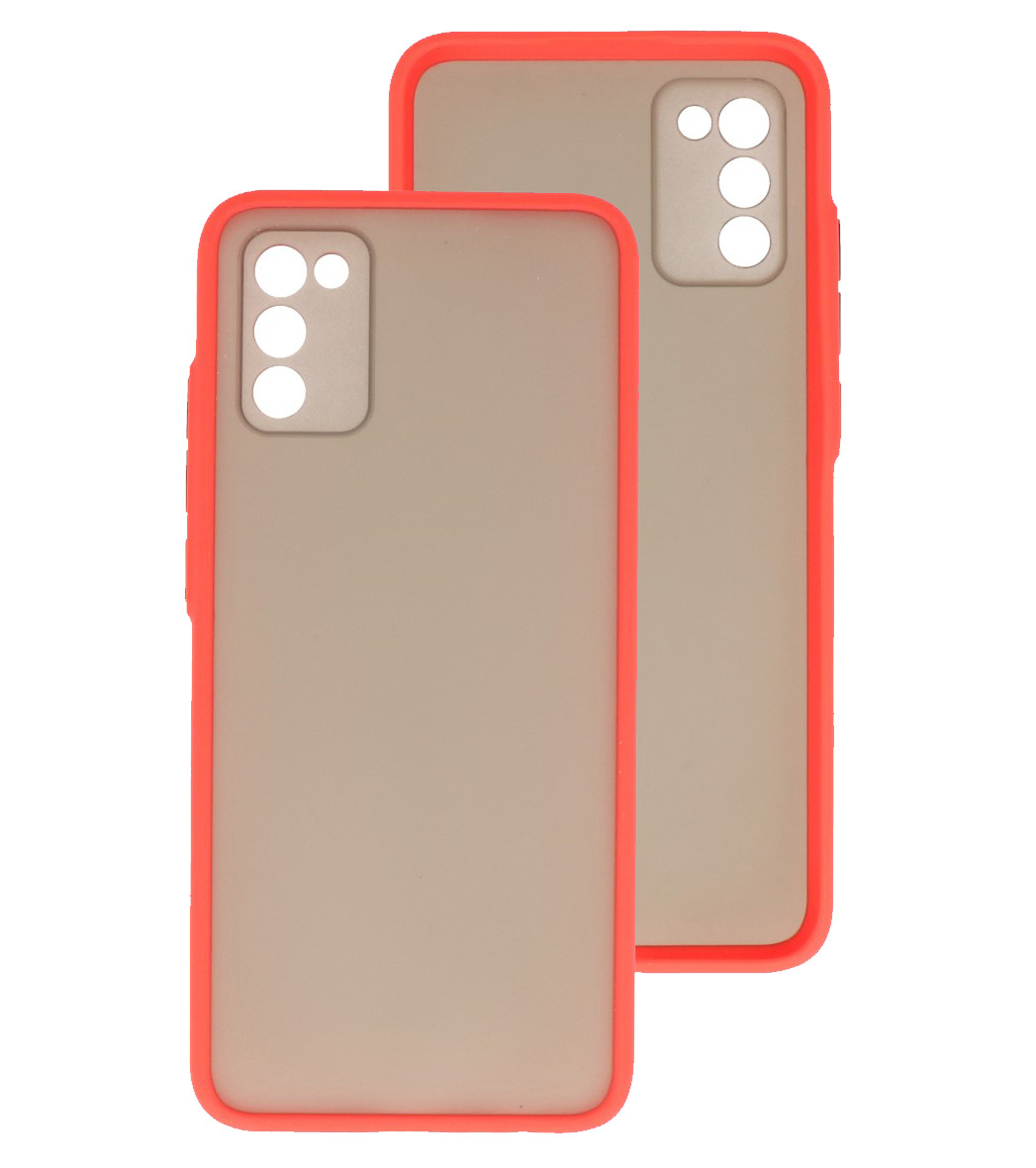 Color Combination Hard Case for Samsung Galaxy A02s Red