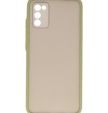 Custodia rigida con combinazione di colori per Samsung Galaxy A02s Verde