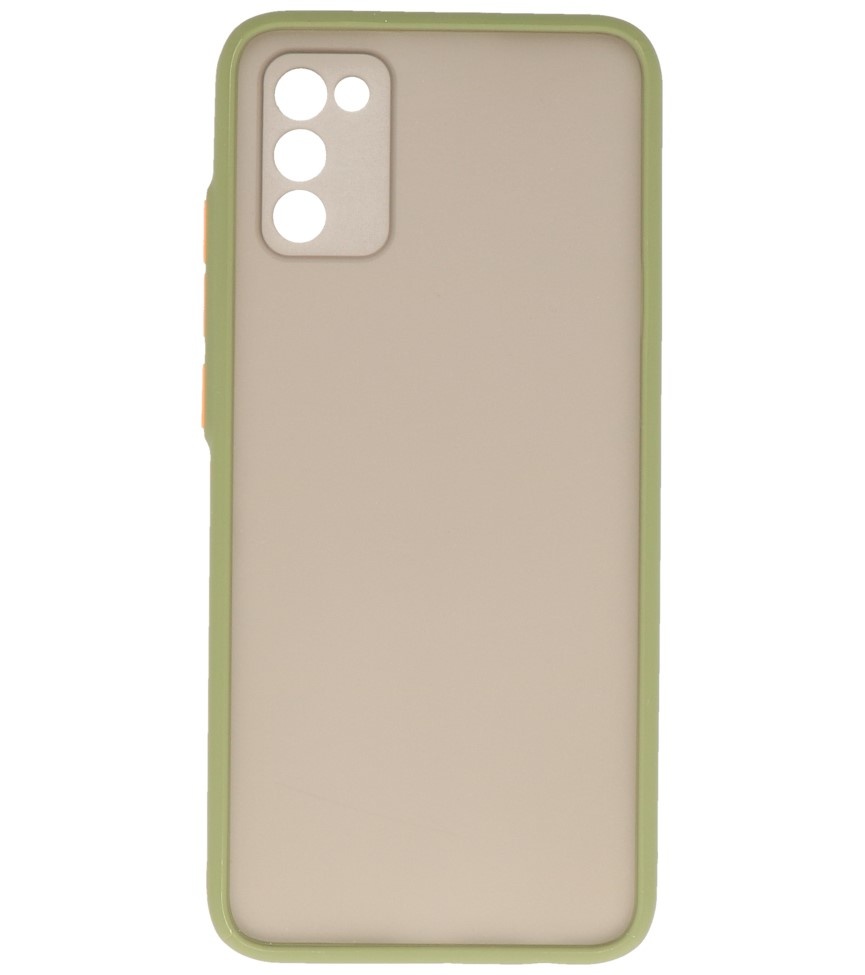 Color Combination Hard Case for Samsung Galaxy A02s Green