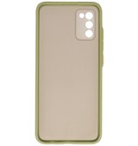 Custodia rigida con combinazione di colori per Samsung Galaxy A02s Verde