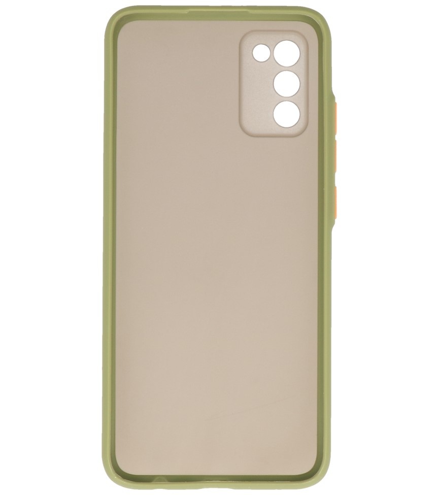 Coque Rigide Combinaison De Couleurs Pour Samsung Galaxy A02s Vert